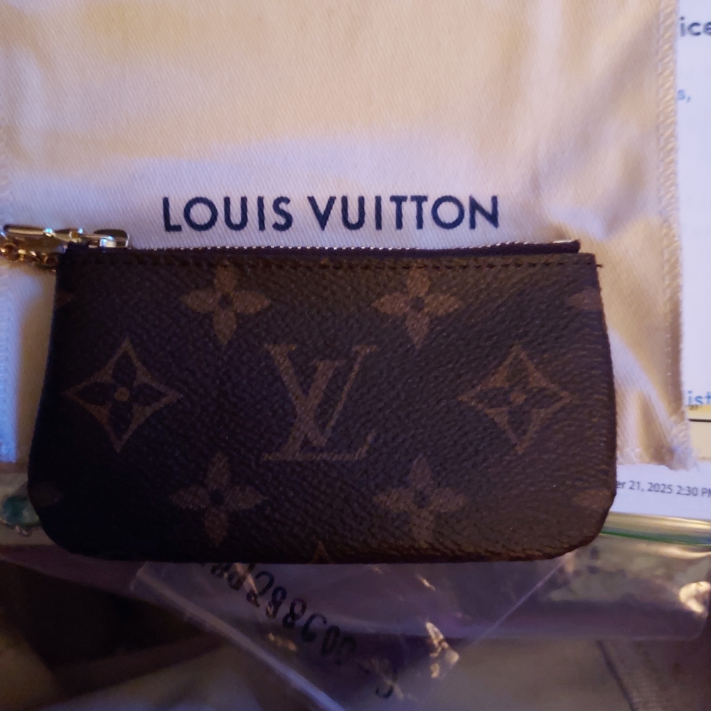 Louis Vuitton Brown Monogram Key Pouch